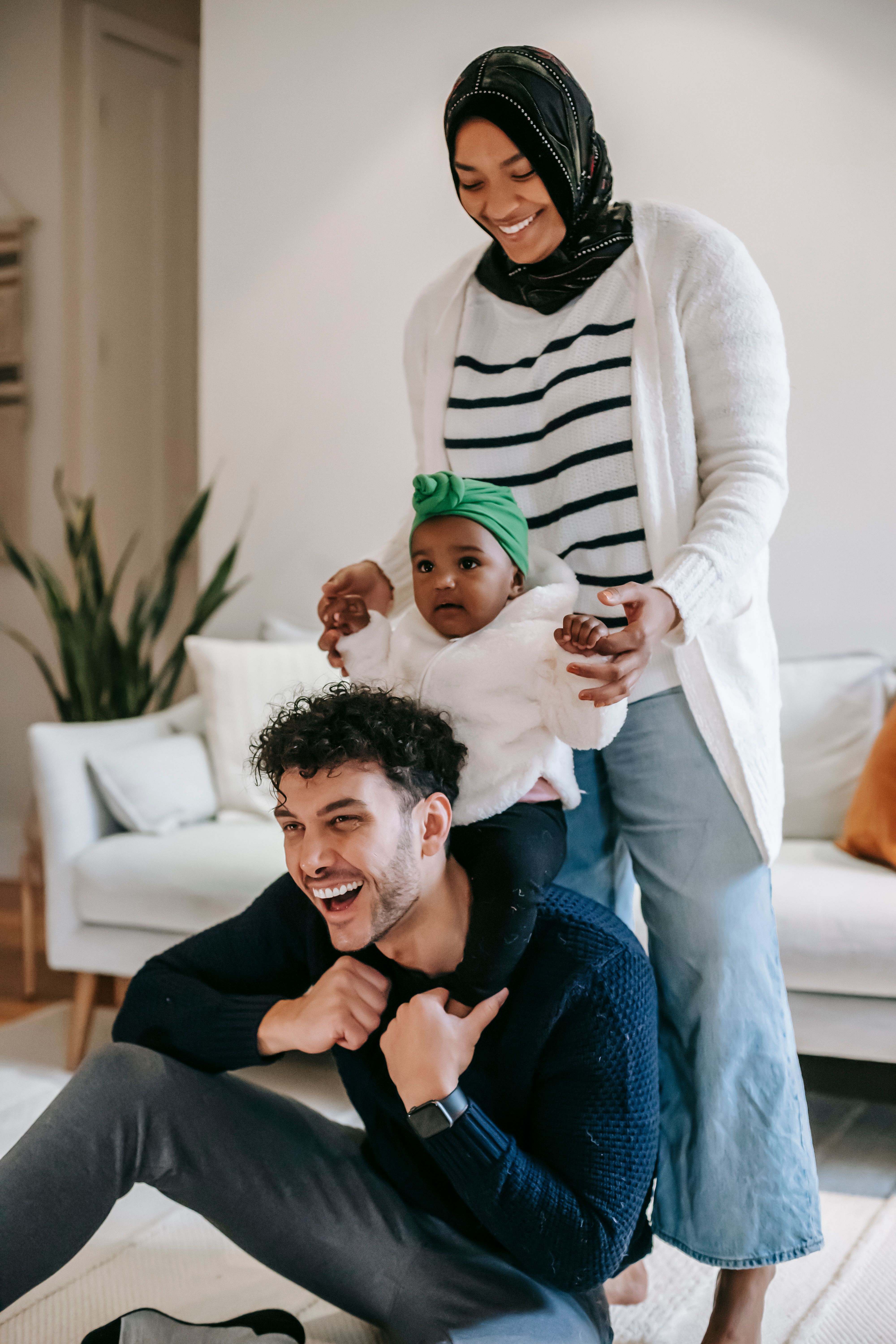 Happy family together